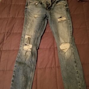 Women's blue skinny jean